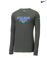 Pueblo Athletic Booster Softball Design - Mens Nike Longsleeve