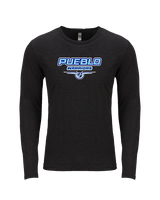 Pueblo Athletic Booster Softball Design - Tri-Blend Long Sleeve