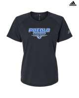 Pueblo Athletic Booster Softball Design - Womens Adidas Performance Shirt