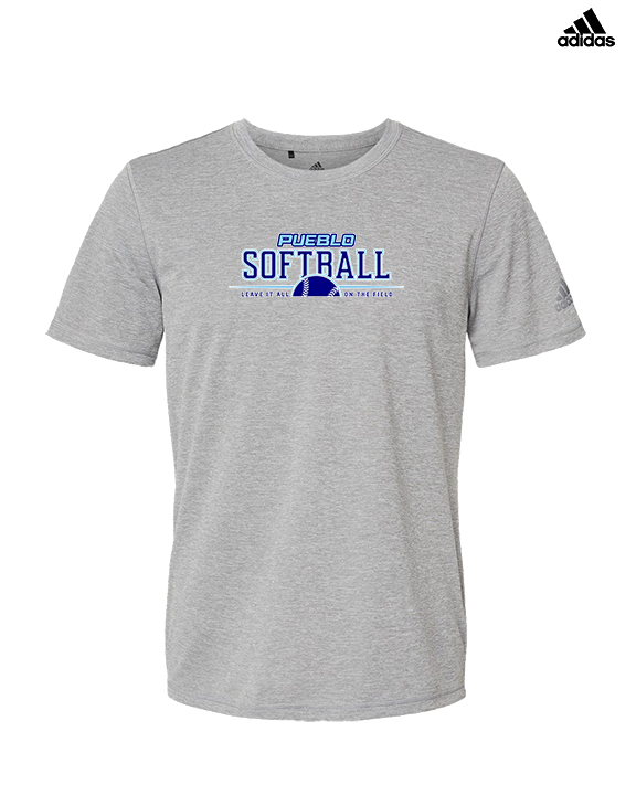 Pueblo Athletic Booster Softball Leave It - Mens Adidas Performance Shirt