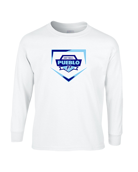 Pueblo Athletic Booster Softball Plate - Cotton Longsleeve