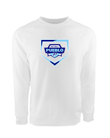 Pueblo Athletic Booster Softball Plate - Crewneck Sweatshirt