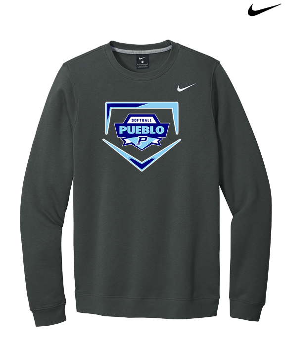 Pueblo Athletic Booster Softball Plate - Mens Nike Crewneck