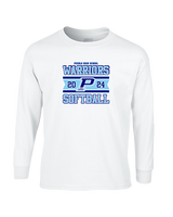 Pueblo Athletic Booster Softball Stamp - Cotton Longsleeve