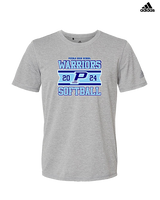 Pueblo Athletic Booster Softball Stamp - Mens Adidas Performance Shirt
