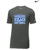 Pueblo Athletic Booster Softball Stamp - Mens Nike Cotton Poly Tee
