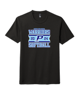 Pueblo Athletic Booster Softball Stamp - Tri-Blend Shirt