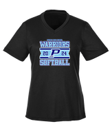 Pueblo Athletic Booster Softball Stamp - Womens Performance Shirt
