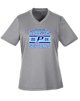 Pueblo Athletic Booster Softball Stamp - Womens Performance Shirt