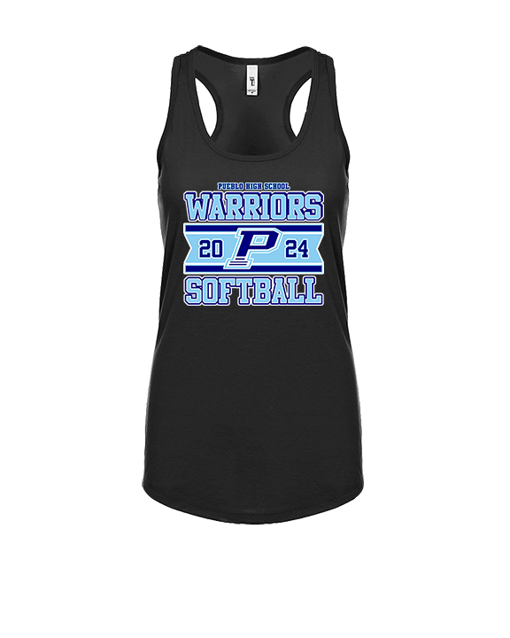 Pueblo Athletic Booster Softball Stamp - Womens Tank Top
