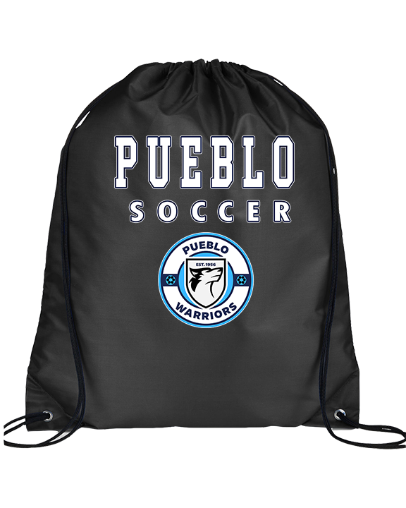 Pueblo Boys Soccer Block - Drawstring Bag