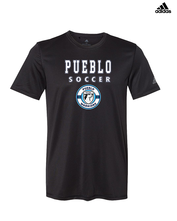 Pueblo Boys Soccer Block - Mens Adidas Performance Shirt