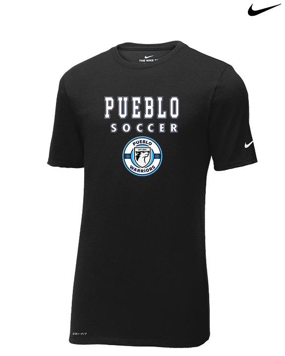 Pueblo Boys Soccer Block - Mens Nike Cotton Poly Tee