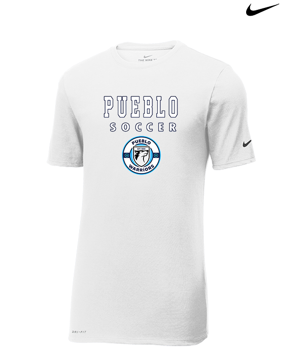 Pueblo Boys Soccer Block - Mens Nike Cotton Poly Tee