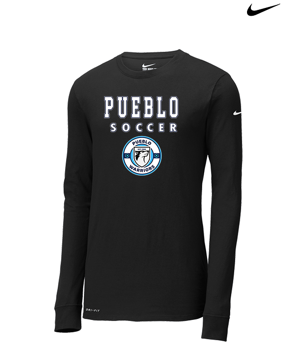 Pueblo Boys Soccer Block - Mens Nike Longsleeve