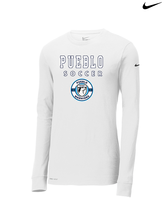 Pueblo Boys Soccer Block - Mens Nike Longsleeve