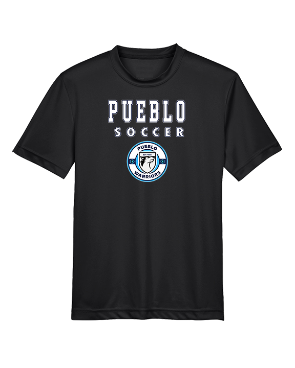 Pueblo Boys Soccer Block - Youth Performance Shirt