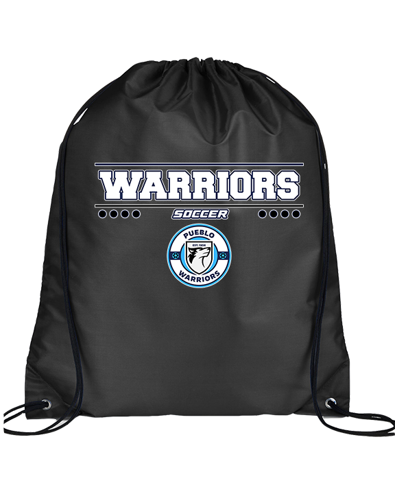 Pueblo Boys Soccer Border - Drawstring Bag