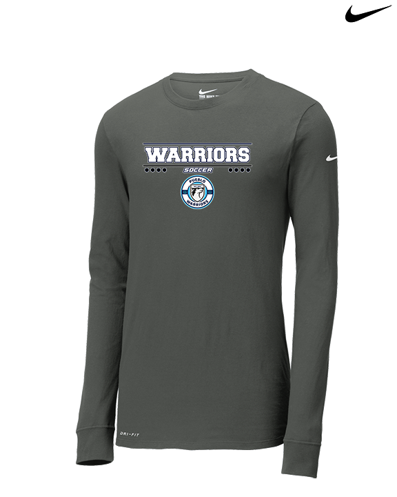 Pueblo Boys Soccer Border - Mens Nike Longsleeve