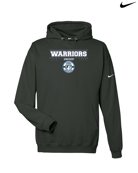 Pueblo Boys Soccer Border - Nike Club Fleece Hoodie