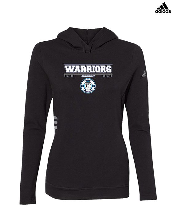 Pueblo Boys Soccer Border - Womens Adidas Hoodie