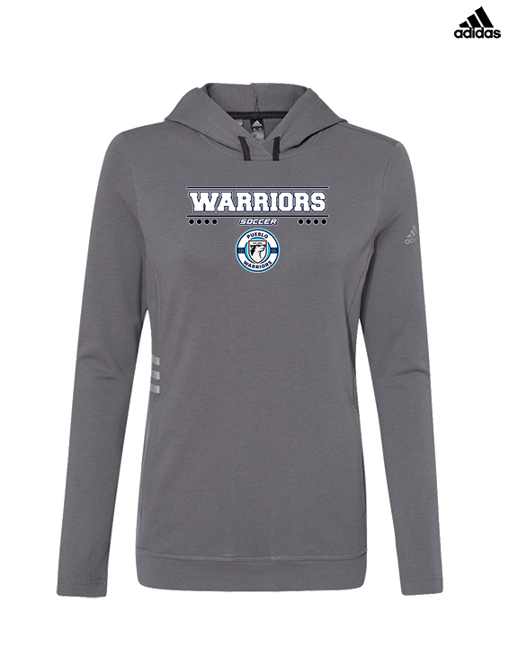 Pueblo Boys Soccer Border - Womens Adidas Hoodie