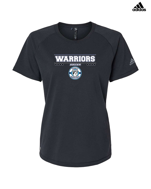 Pueblo Boys Soccer Border - Womens Adidas Performance Shirt