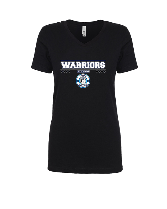 Pueblo Boys Soccer Border - Womens Vneck