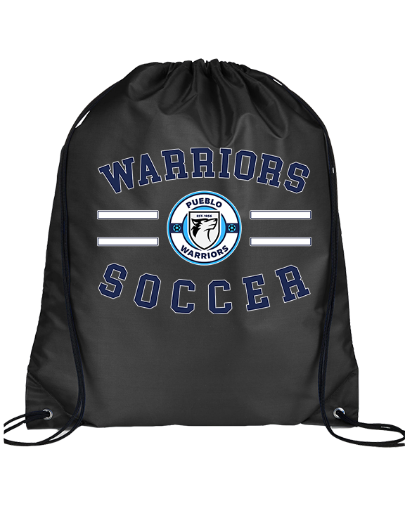 Pueblo Boys Soccer Curve - Drawstring Bag