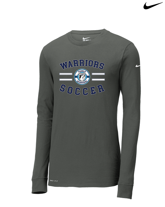 Pueblo Boys Soccer Curve - Mens Nike Longsleeve