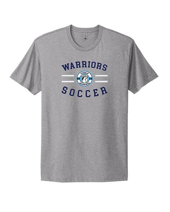 Pueblo Boys Soccer Curve - Mens Select Cotton T-Shirt