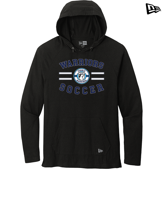 Pueblo Boys Soccer Curve - New Era Tri-Blend Hoodie