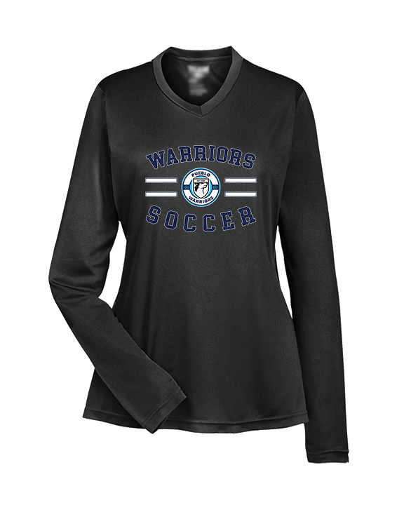 Pueblo Boys Soccer Curve - Womens Performance Longsleeve