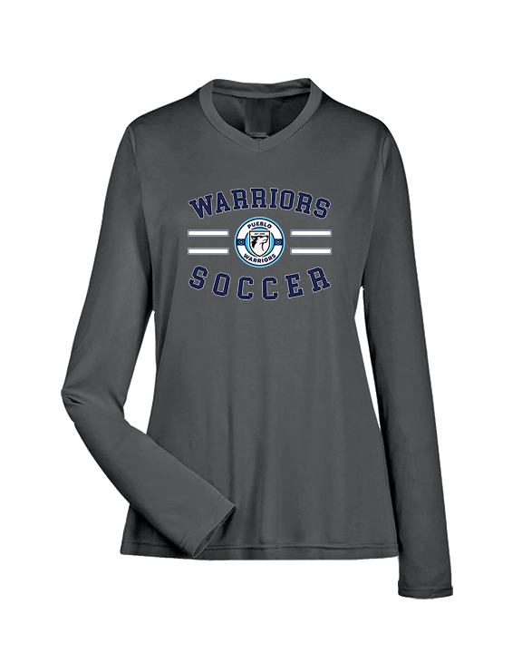 Pueblo Boys Soccer Curve - Womens Performance Longsleeve