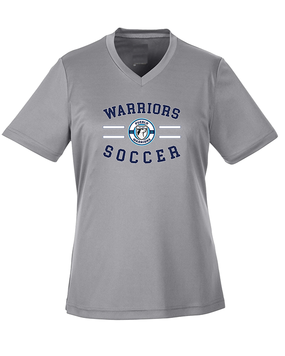 Pueblo Boys Soccer Curve - Womens Performance Shirt