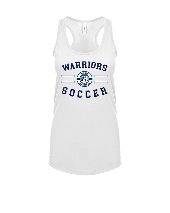 Pueblo Boys Soccer Curve - Womens Tank Top