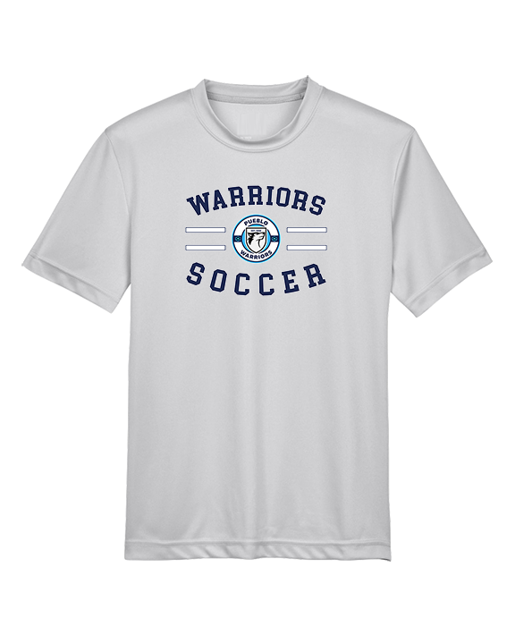 Pueblo Boys Soccer Curve - Youth Performance Shirt