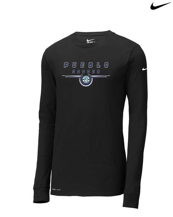 Pueblo Boys Soccer Design - Mens Nike Longsleeve