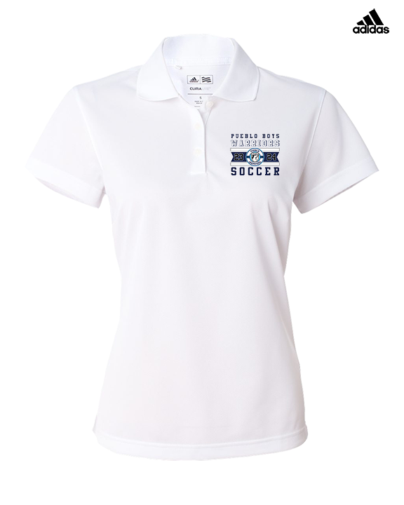 Pueblo Boys Soccer Stamp - Adidas Womens Polo