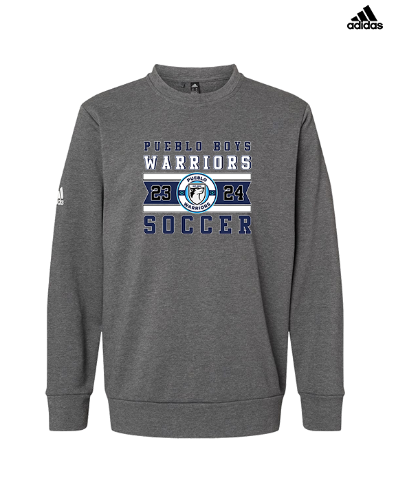 Pueblo Boys Soccer Stamp - Mens Adidas Crewneck