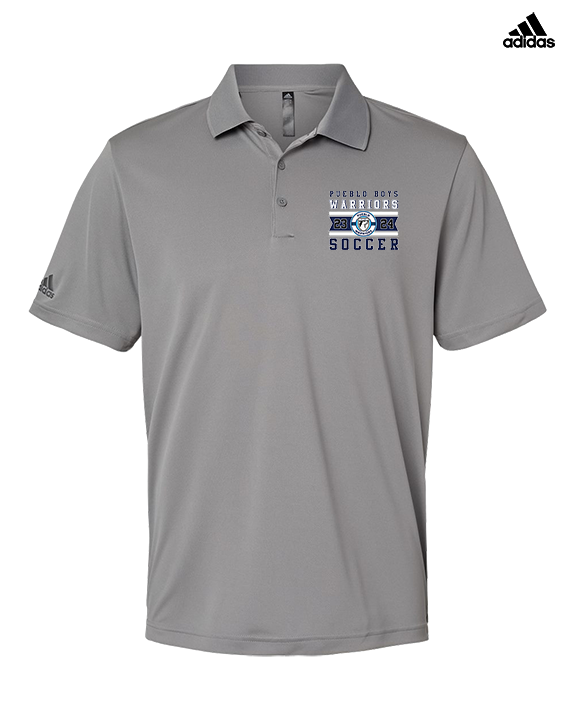 Pueblo Boys Soccer Stamp - Mens Adidas Polo