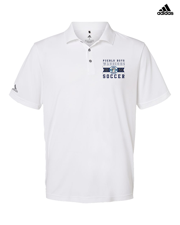 Pueblo Boys Soccer Stamp - Mens Adidas Polo