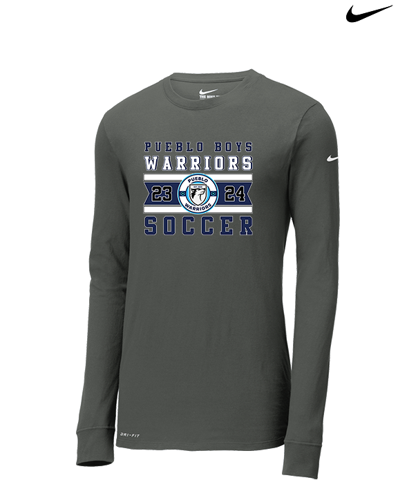 Pueblo Boys Soccer Stamp - Mens Nike Longsleeve