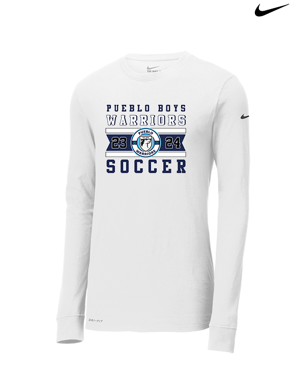 Pueblo Boys Soccer Stamp - Mens Nike Longsleeve