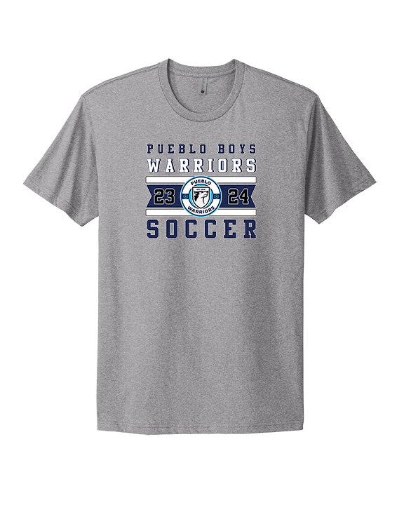 Pueblo Boys Soccer Stamp - Mens Select Cotton T-Shirt