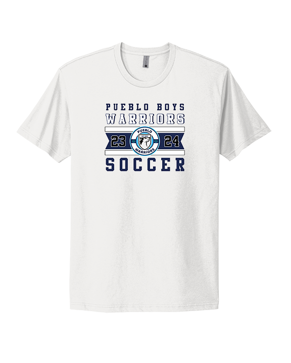 Pueblo Boys Soccer Stamp - Mens Select Cotton T-Shirt