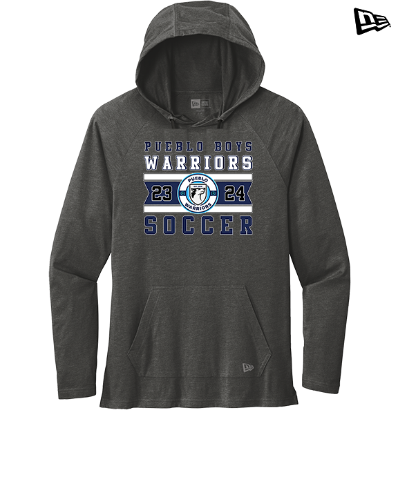 Pueblo Boys Soccer Stamp - New Era Tri-Blend Hoodie