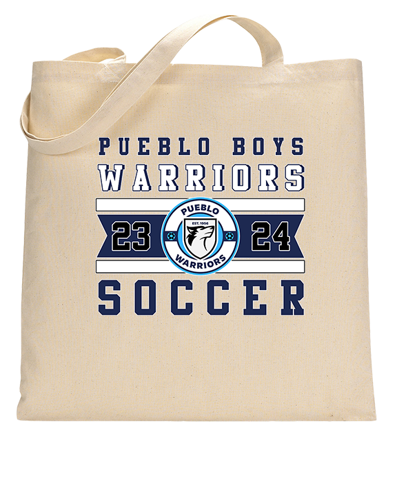 Pueblo Boys Soccer Stamp - Tote