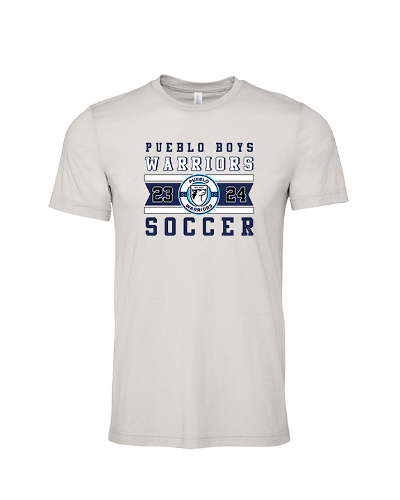 Pueblo Boys Soccer Stamp - Tri-Blend Shirt