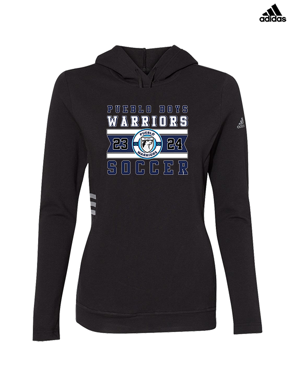 Pueblo Boys Soccer Stamp - Womens Adidas Hoodie